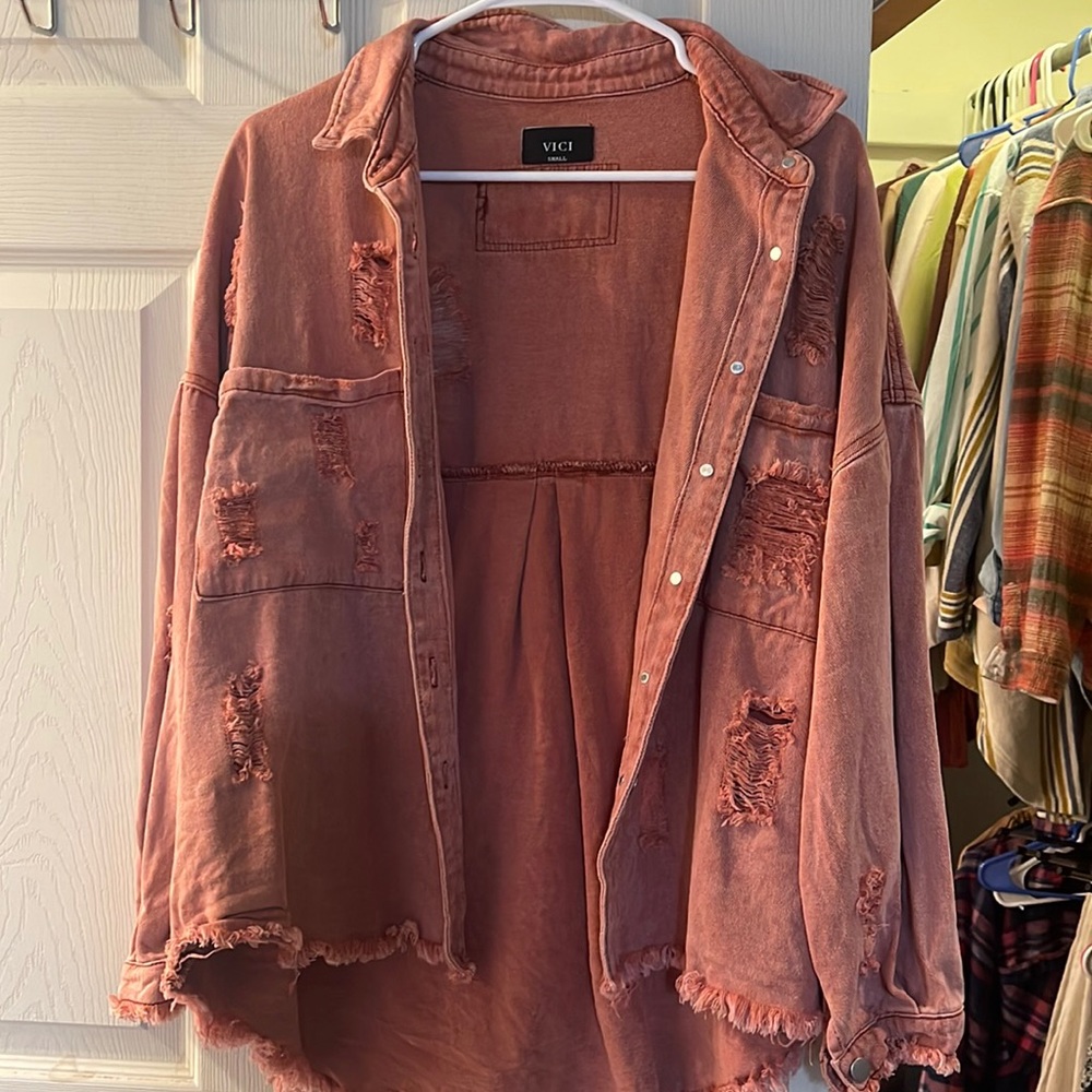 Vici denim jacket - size small - worn one time!